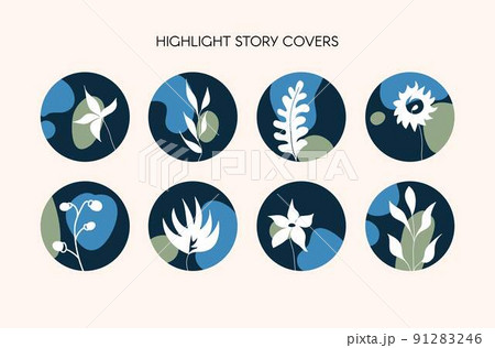 インスタグラム Instagram ハイライト 見どころのイラスト素材