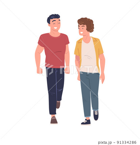 ウォーキング 足下 歩く 足のイラスト素材