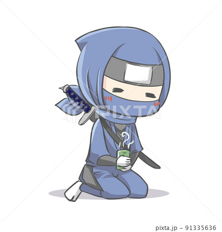 忍者 かわいいのイラスト素材