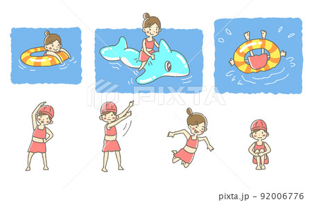 浮き輪の写真素材