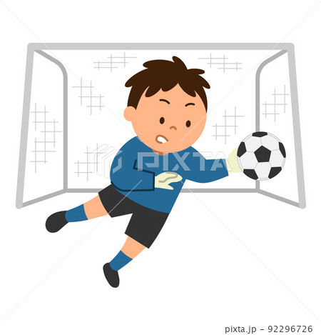 サッカーシュートのイラスト素材集 ピクスタ
