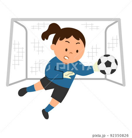 女子サッカーのイラスト素材集 ピクスタ