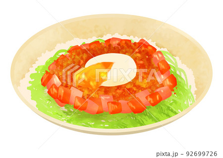 タコライスのイラスト素材