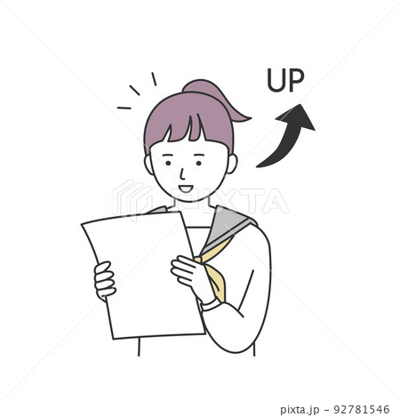 中学生 高校生 勉強 ベクターのイラスト素材