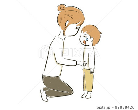 人物 子供 男の子 泣くのイラスト素材