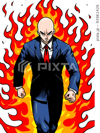 部長 課長のイラスト素材