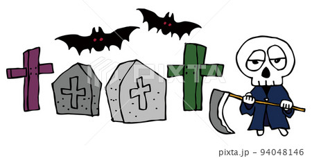 かわいい死神のイラスト素材