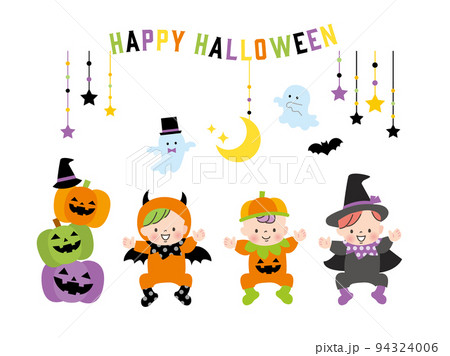女の子 オバケ お化け おばけのイラスト素材