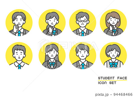 学校 勉強 アイコン シンプルのイラスト素材
