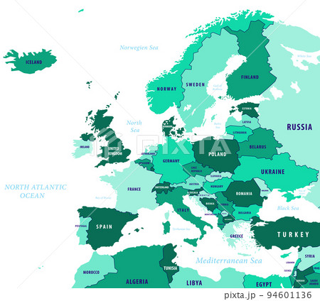 マップ 地図 ヨーロッパ Euのイラスト素材