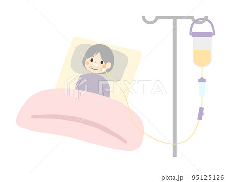 経鼻経管栄養の写真素材