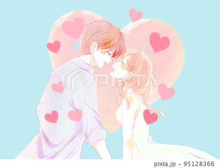 向かい合うのイラスト素材