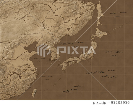 韓国 地図 古い レトロ 韓国 地図 古い レトロ Vintage map of korea hi-res stock