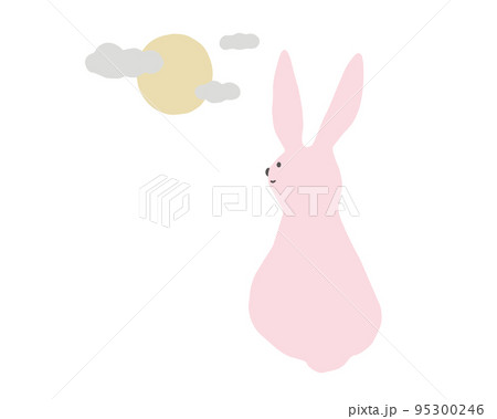 うさぎ 後ろ姿のイラスト素材
