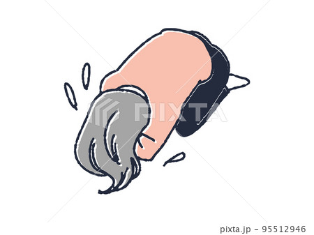 うずくまる イラストのイラスト素材