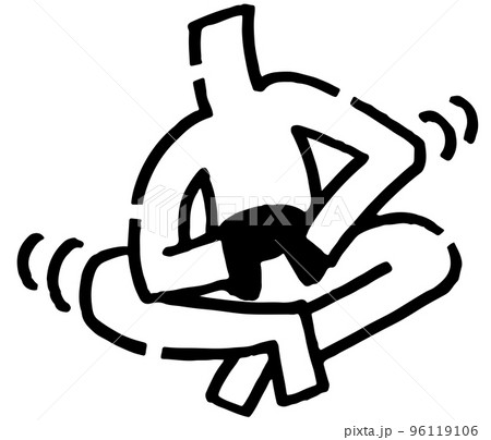 Cartoon of Front of Naked or Nude Stick Figure - Stock Illustration  [50201398] - PIXTA