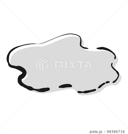 白黒の水たまりのイラスト素材 - PIXTA