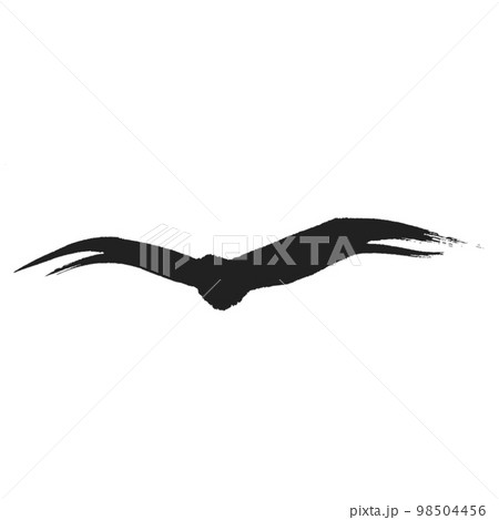鷲 鳥 水墨画 飛ぶのイラスト素材 - PIXTA