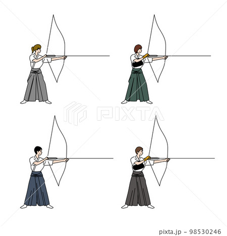 弓道のイラスト素材集 ピクスタ