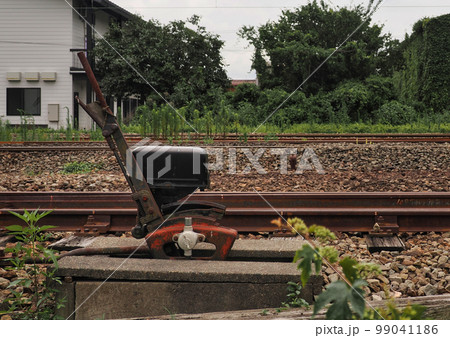 線路 レール 鉄道 切替ポイントの写真素材 - PIXTA