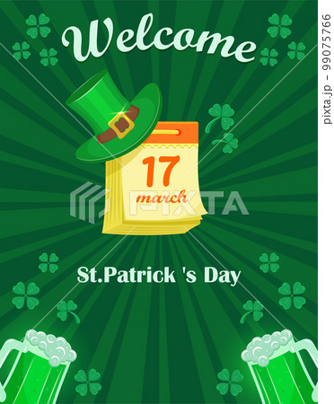 Four leaf clover isolated on Transparent background. St. Patrick's