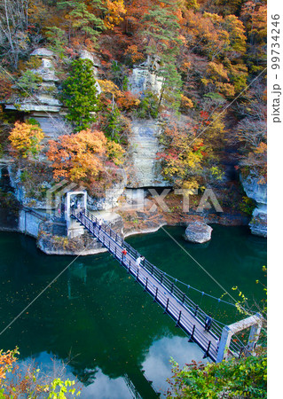 美麗! 峠の岪 へつり 福島県 高精細 プリント 写真 写真