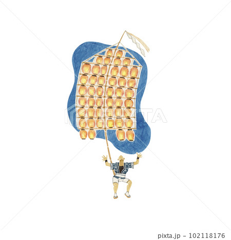 竿燈まつりのイラスト素材 - PIXTA