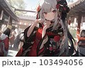 Anime girl in a dark dress AI generated image - Stock Illustration  [98559085] - PIXTA