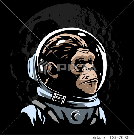 宇宙飛行士 さる サル 猿のイラスト素材 - PIXTA