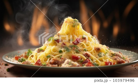 Italian Pasta Spaghetti and Noddles Types Set - Stock Illustration  [103940642] - PIXTA