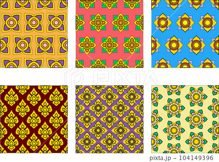 タイ語・作品集　タイ文様　タイ伝統文様 タイの伝統文様 | Akane Yabushita