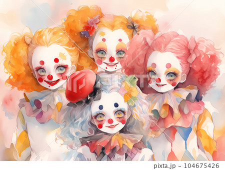 サーカス ピエロ クラウン 道化の写真素材 - PIXTA