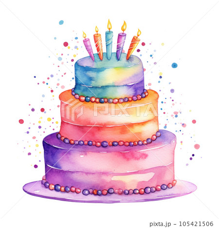 Vanilla Birthday Cake PNG Images & PSDs for Download | PixelSquid -  S112873160