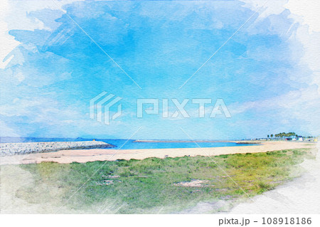 水彩画(港)№186 水彩画(港)№186