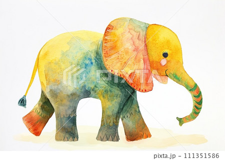 ぞう ゾウ 象 水彩画のイラスト素材 - PIXTA