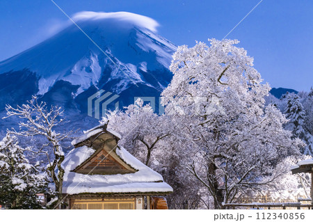 空野八百藏 大雪晩秋 油絵 絵画