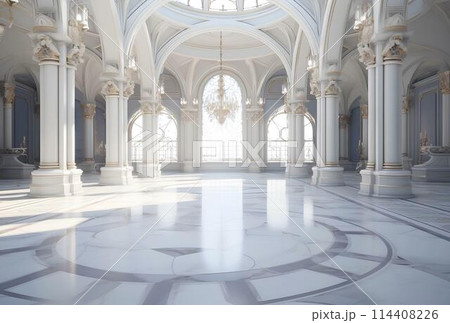 インテリア 廊下 城 宮殿のイラスト素材 - PIXTA
