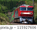 東北本線を行く貨物列車：福山レールエクスプレス号（福島県内）の写真