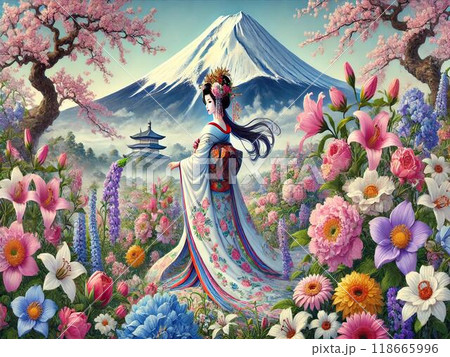 木花咲耶姫のイラスト素材 - PIXTA