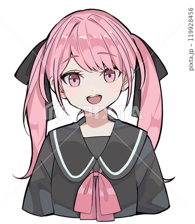 セーラー服 女子高生 ツインテールのイラスト素材 - PIXTA