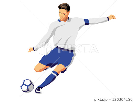 プロサッカー選手のイラスト素材 - PIXTA