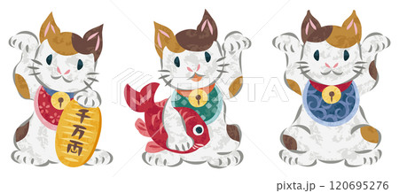 福猫のイラスト素材 - PIXTA