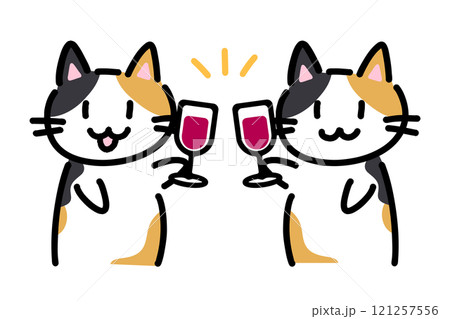 猫 動物 宴会 飲酒のイラスト素材 - PIXTA