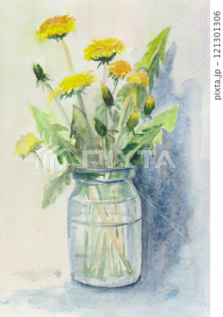 T.鈴木 水彩画 花瓶の花 5MIN Watercolor demo / Vase of Flowers - YouTube