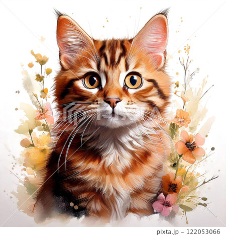 茶虎猫の写真素材 - PIXTA