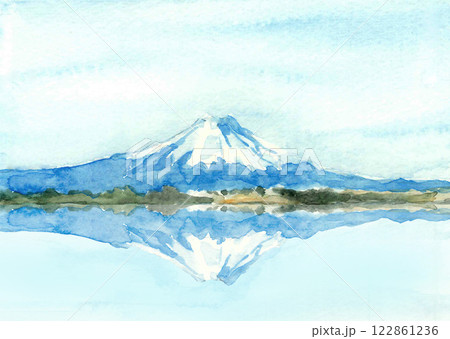 逆さ富士のイラスト素材 - PIXTA