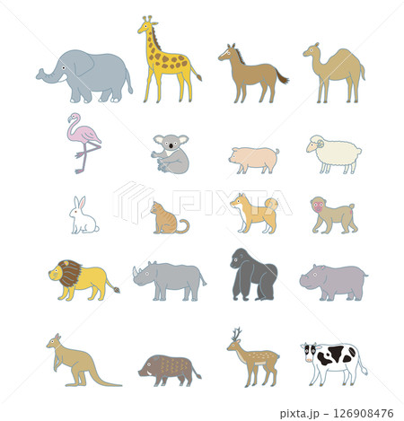 ゴリラ 動物 猿 ポーズの写真素材 - PIXTA