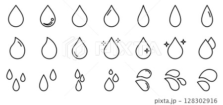 白黒の水たまりのイラスト素材 - PIXTA