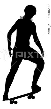 スケボー スケートボード 影 人影の写真素材 - PIXTA