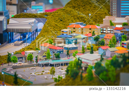 道路 都市風景 ミニチュア ジオラマの写真素材 - PIXTA